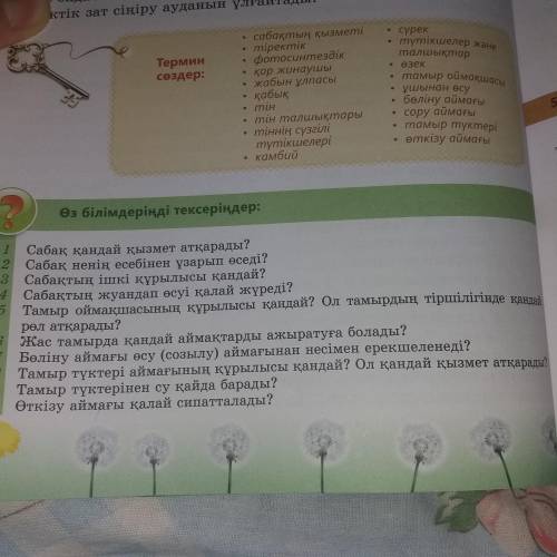 Өз біліміңді тексер, осыған.