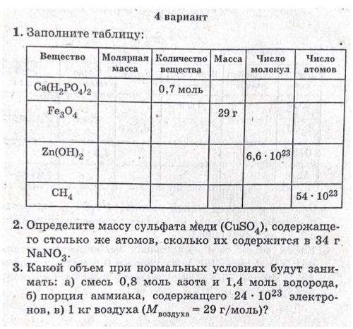 Осталось 20 мин Только задание номер 1 , Заполните всю таблицу