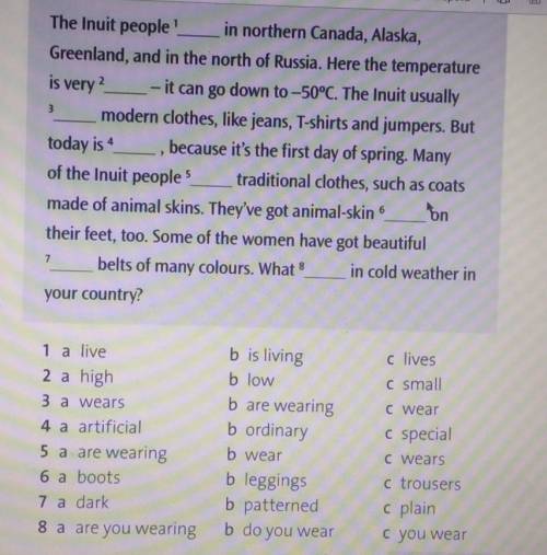 Choose the correct answers.