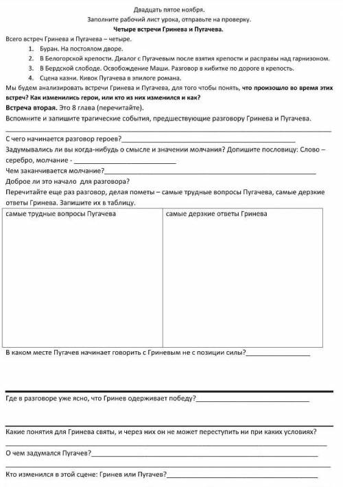 Литература 8 классКапитанская дочка даю 40 б 