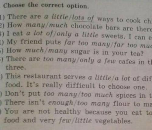 Choose the correct options there 