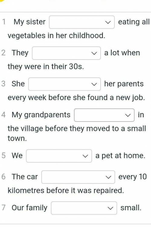 Choose the correct options to complete the sentences
