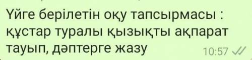 Құстар тұралы қызықты ақпараттардомашка хелп