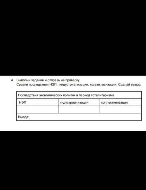 Сравни последствия НЭП , индустриализации, коллективизации. Сделай вывод 