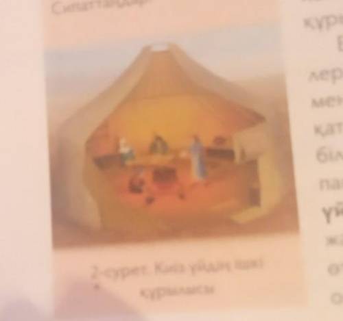 2 сурет киіз үйдің ішкі құрылысы