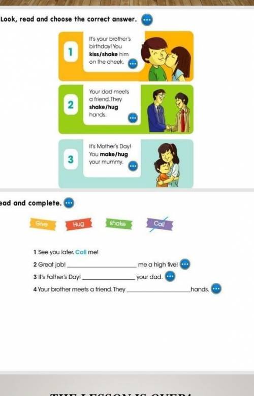4.Look ,read and choose the correct answer.