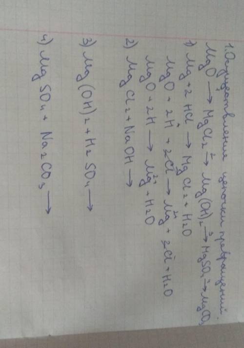 Осуществите цепочки превращений​