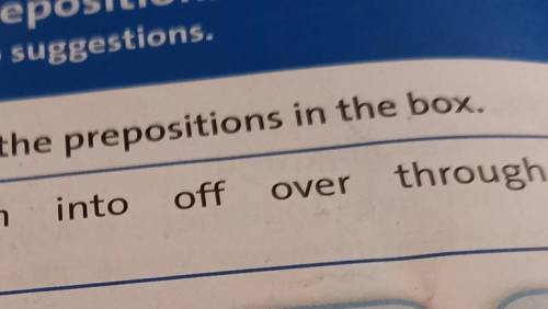 Make 9 sentenses with prepositions ex 1 page 50