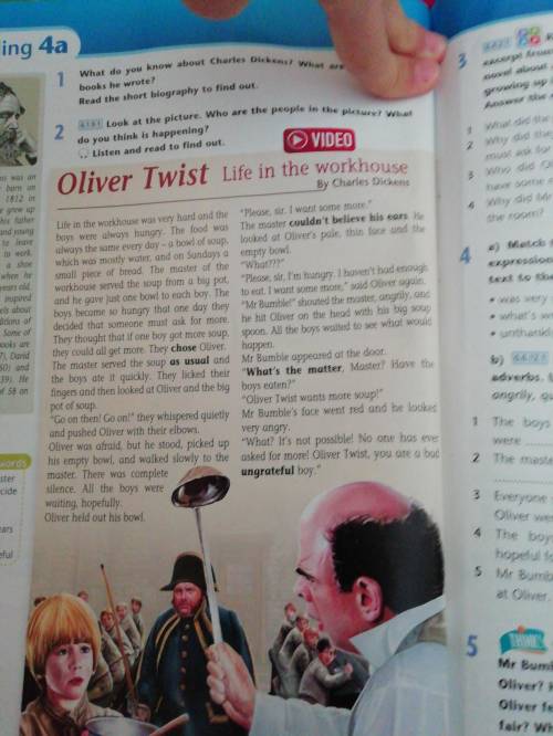 3 и даю 2о б 3. Who did Oliver ask if he can have some more? 4. Why did Mr Bumble come into the room