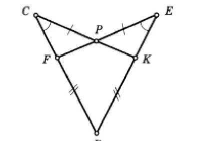 3. На рисунке СD=DЕ, СР=РЕ, ∠FСР = ∠КEР . Докажите, что DF=DK.
