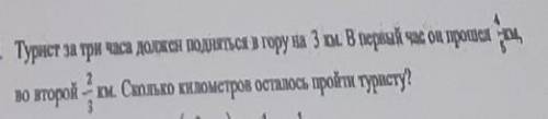 Решите задачу с дробями и с краткой записью!