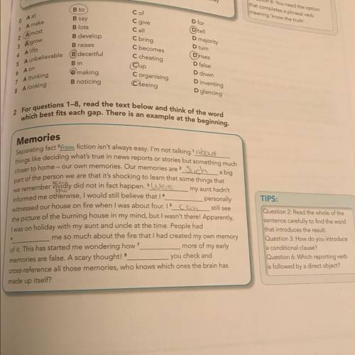 Ex.2 please Can someone check my words and help me with the others