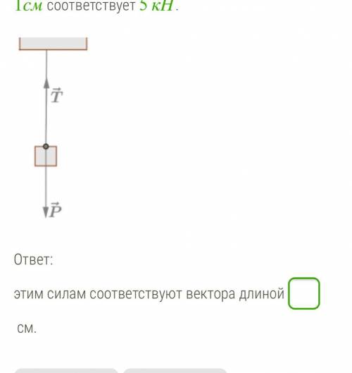 Подъемный кран поднимает равномерно вертикально вверх груз весом 2 кН. Силы, действующие на груз, из