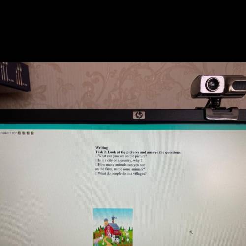 Writing Task 2. Look at the pictures and answer the questions. What can you see on the picture? Is i