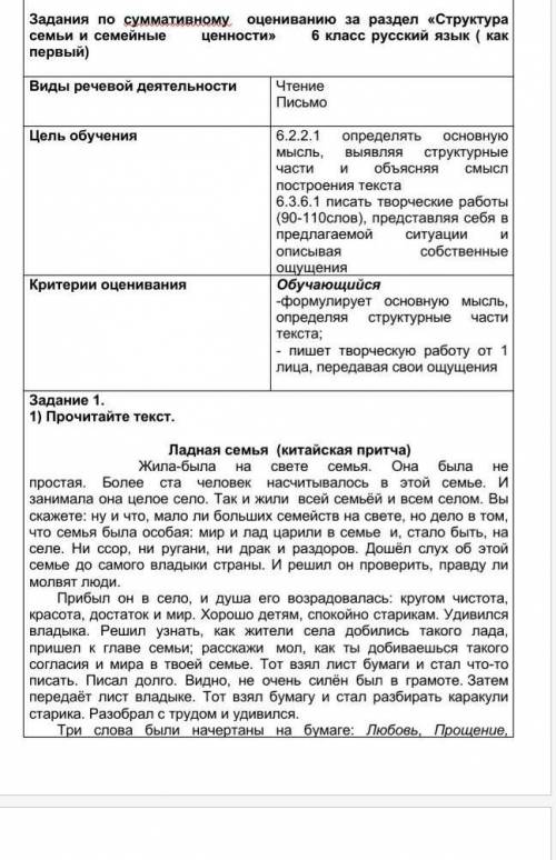 Сор шестой класс русский язык 2 четверть