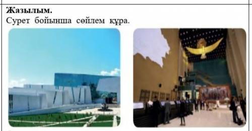 Сурет бойынша сөйлем құра. 