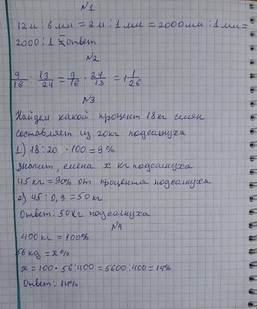Математика .очень легкоотношения дробей ​