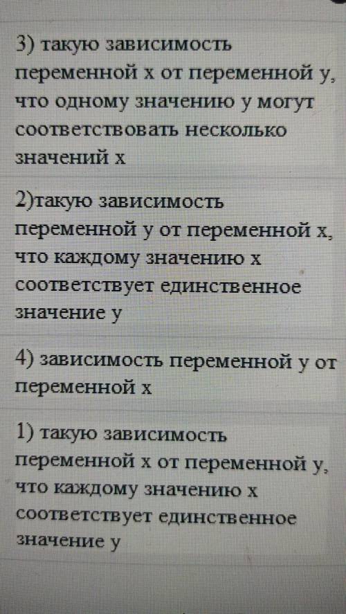 1. Функцией y = f(x)называют..​