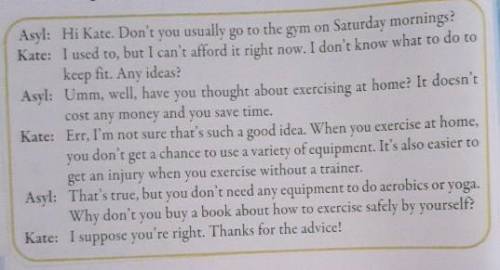 Listen and repeat. • I don't know what to do to keep fit. Any ideas? • Have you thought about exerci