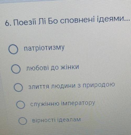 Поезії Лі Бо сповнені ідеями 