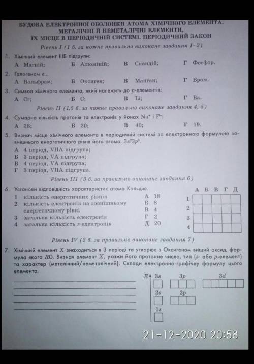 Зробить контрольну роботу 7 клас