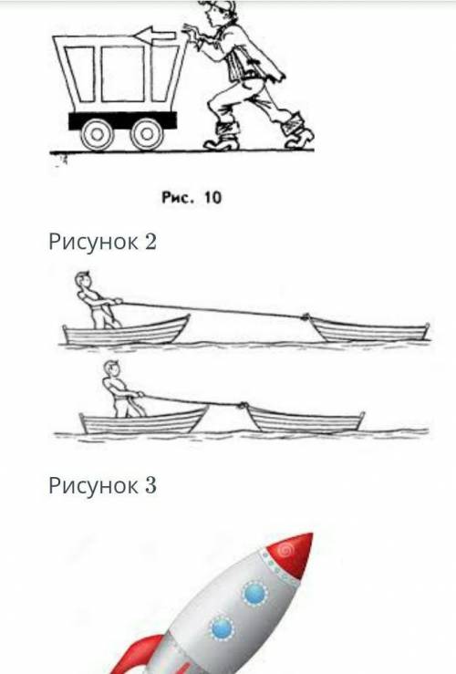 Где изображен первый закон Ньютона 