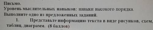 Представьте информацию текста в виде рисунков, схем, таблиц, диаграмм.​