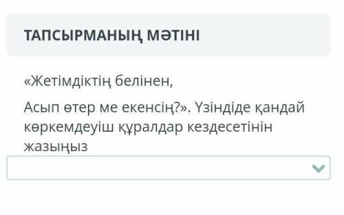 1)Ауыспалы магына,риторикалык сурау.2)Тенеу,эпитет​