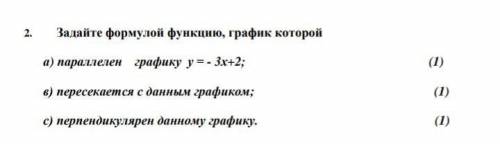 Задайте формулой функции, график который