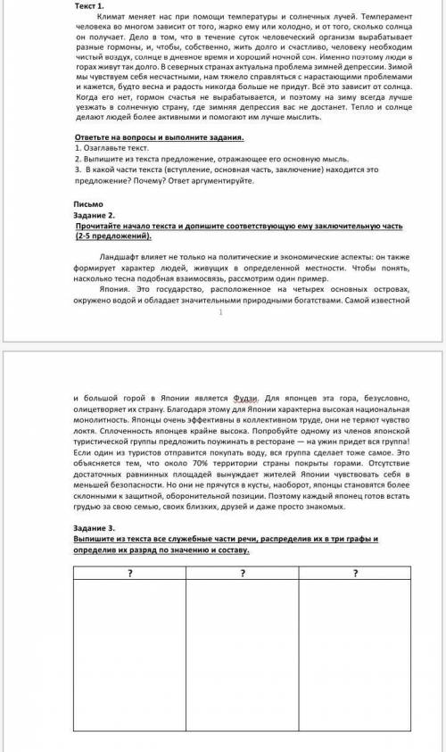 Соч по русскому языку 7 класс 2 четверть, 
