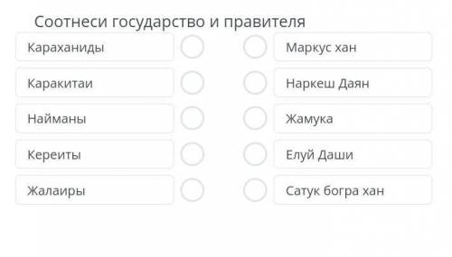 Соотнеси государвство и правителя.