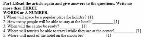 Read rhe article again answers to the questions writeno no more than 