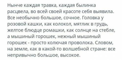 Определите назначение текста 6 класс СОЧ 