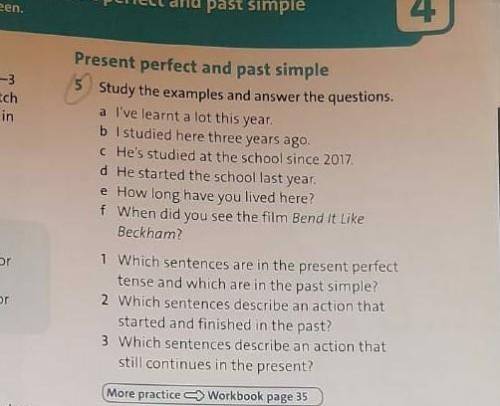 Study the examples answer the guestions ​