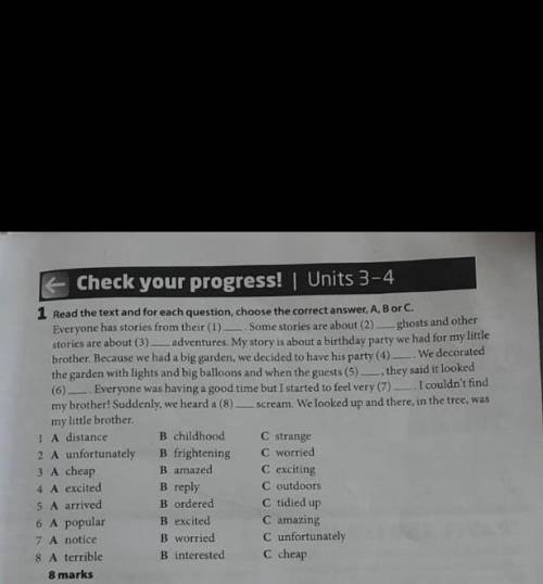 Read the text and for each question, 