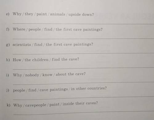 Use the words to write questions.