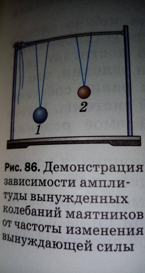 С какой целью и как проводился опыт с двумя маятниками, изображённый на рисунке 86?​