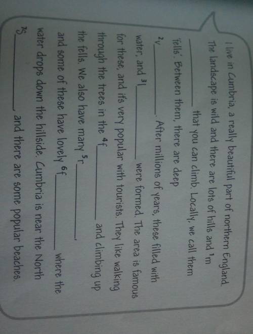 Complete The geographical featuris
