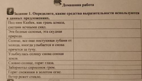 Определите какие средства выразительности используются в данных предложениях ПОМАГИТЕ 