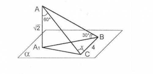 ОЧЕНЬ СИЛЬНО НУЖНА угол А=60° угол B=30° найти X