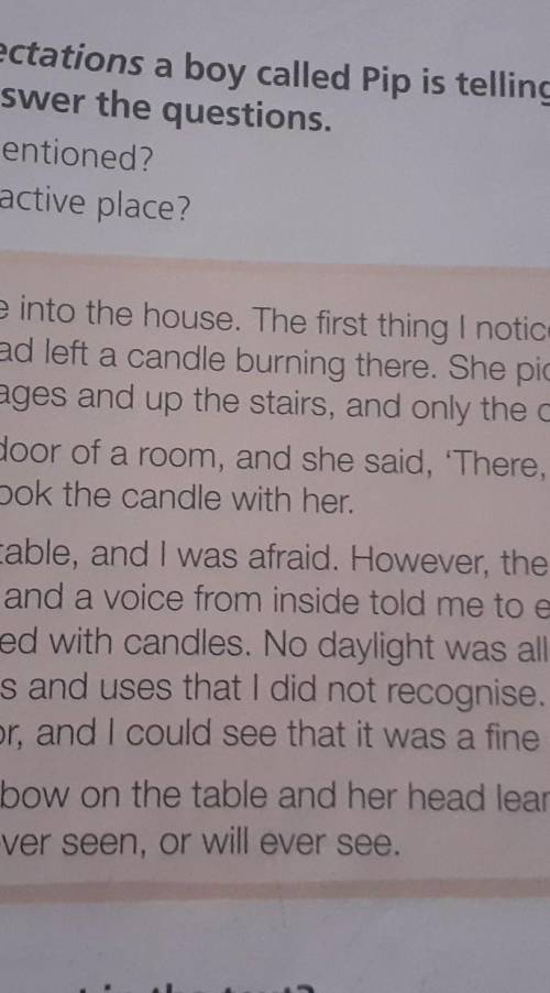 In this text from Great Expectations a boy called Pip is telling the story. Read the first part of t