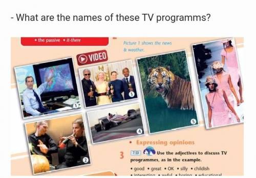 What are the names of these TV programms? 