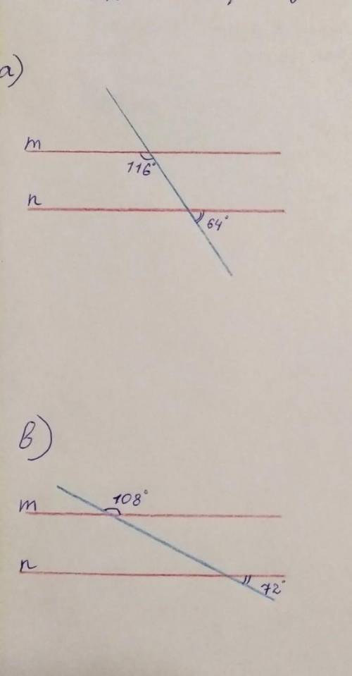 параллельные прямые m і n? 