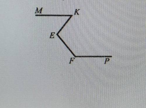 6. На рисунку MK||FP, ZPFEMK||FP, кутPFE = 130°, кутMKE — 60°. Знайдіть кутFEK