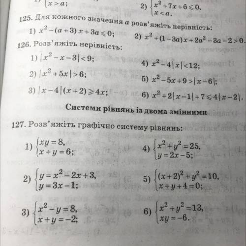 Розв'яжіть графічно систему рівнянь: 2 и 4