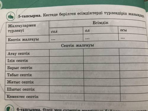 Үй жұмысы 98 бет 5 тапсырма