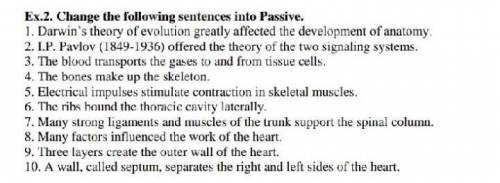 Change the following sentences into Passive