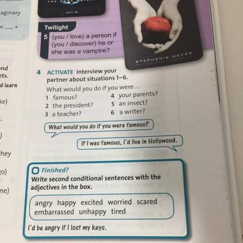 ACTIVATE Interview your partner about situations 1-6