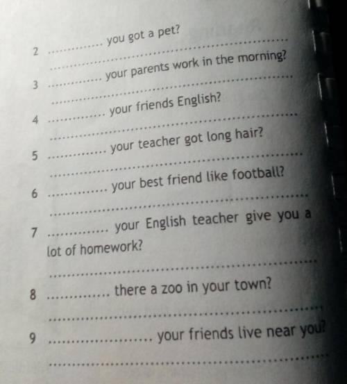Fill in do, does, have, has, can, is, are, and answer the questions. 1. you play the guitar?​
