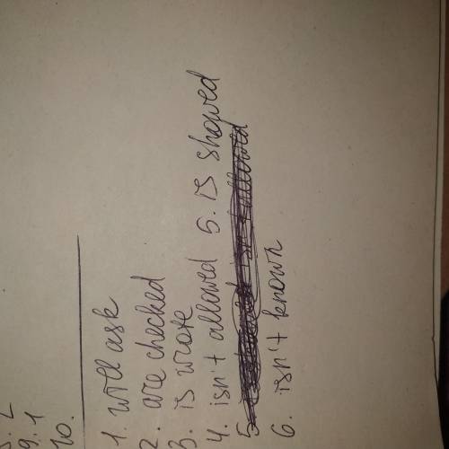 1. I (ask) at the Maths lessons tomorrow. 2. Our tests (to check) by our teachers. 3. The book Eneid